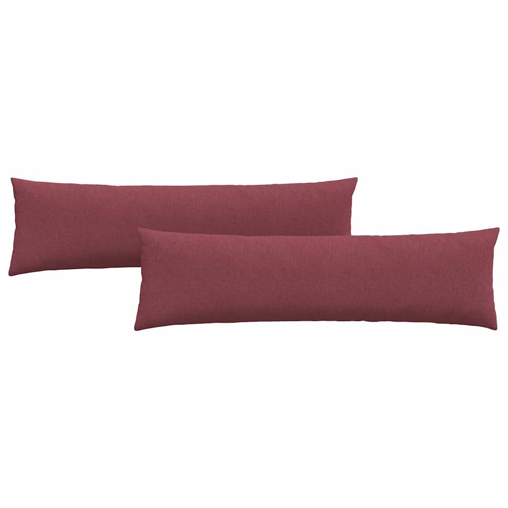 Μαξιλάρι Καναπέ 2 pcs Κόκκινο 145 x 40 εκ. ύφασμα