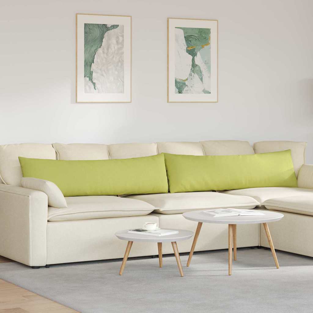 Μαξιλάρι Καναπέ 2 pcs Ανοιχτό Πράσινο 145 x 40 εκ. ύφασμα