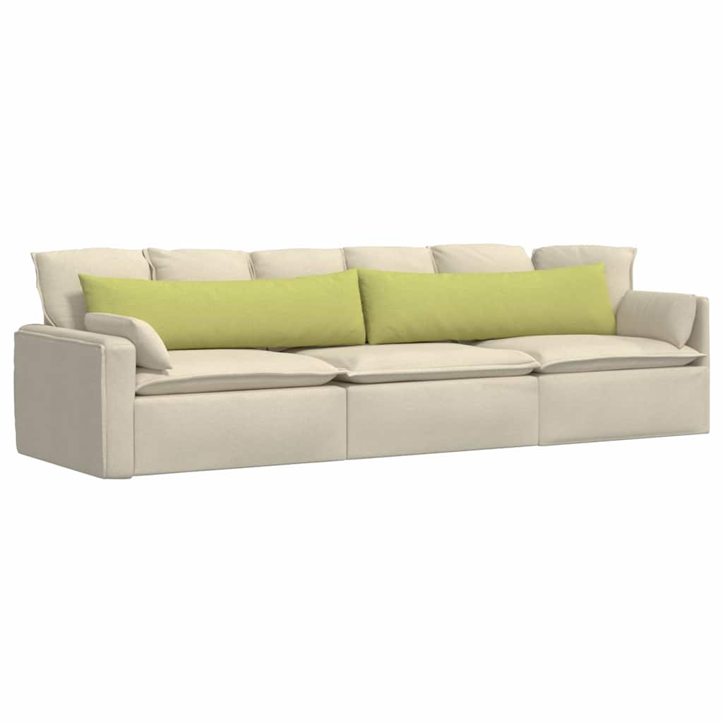 Μαξιλάρι Καναπέ 2 pcs Ανοιχτό Πράσινο 145 x 40 εκ. ύφασμα
