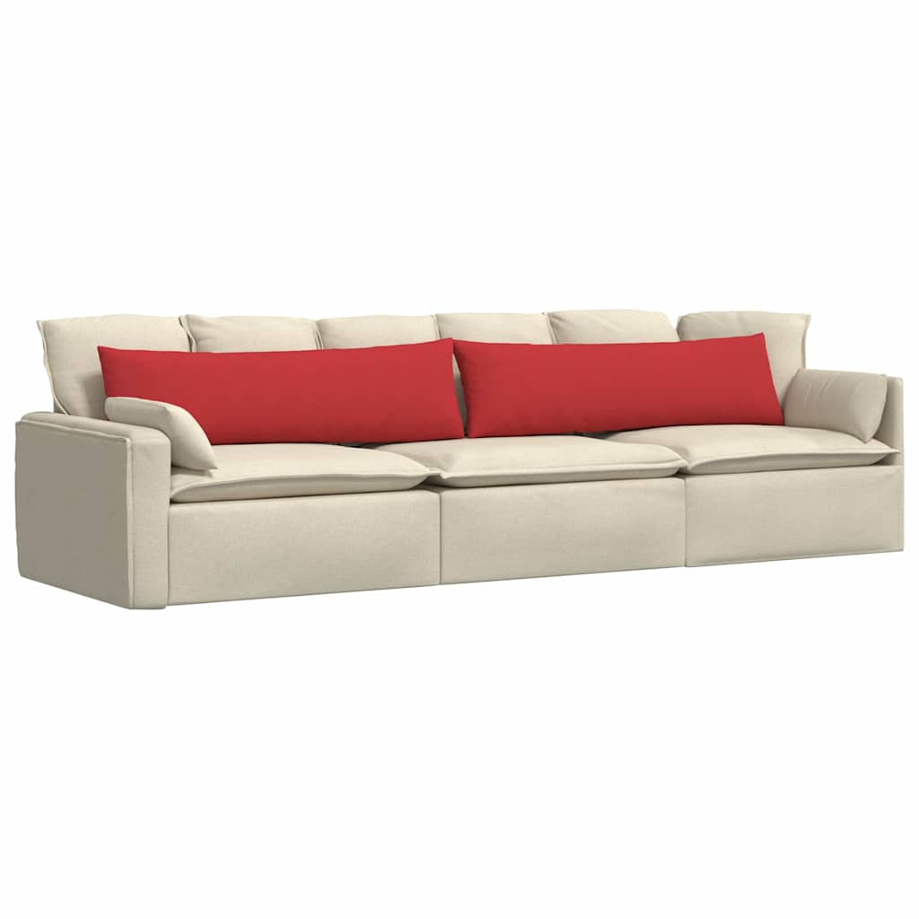 Μαξιλάρι Καναπέ 2 pcs Κόκκινο 145 x 40 εκ. ύφασμα