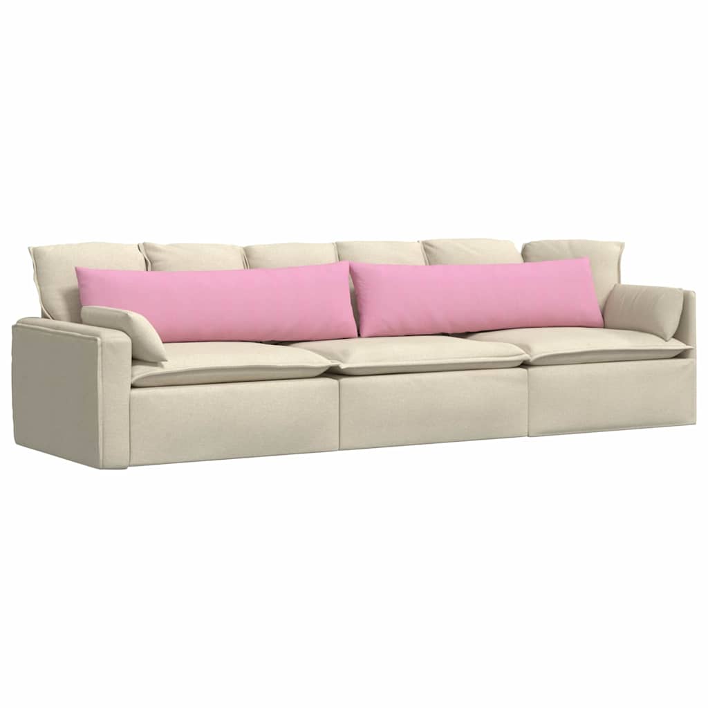 Μαξιλάρι Καναπέ 2 pcs Ροζ 145 x 40 εκ. ύφασμα