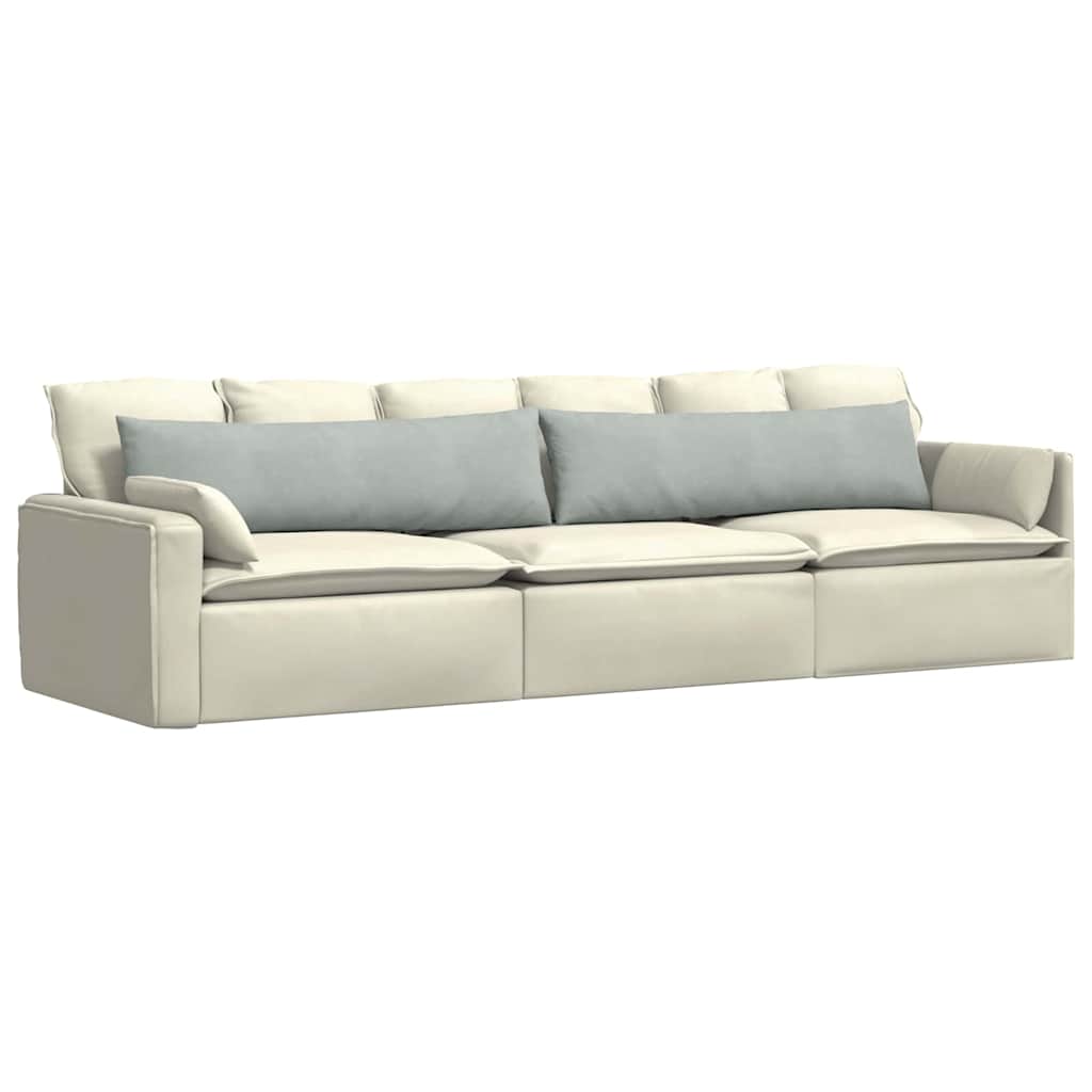 Μαξιλάρι Καναπέ 2 pcs Ανοιχτό γκρι 145 x 40 εκ.