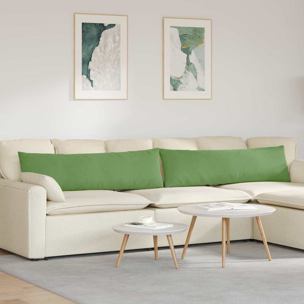 Μαξιλάρι Καναπέ 2 pcs Ανοιχτό πράσινο 145 x 40 εκ. - Pakobazaar