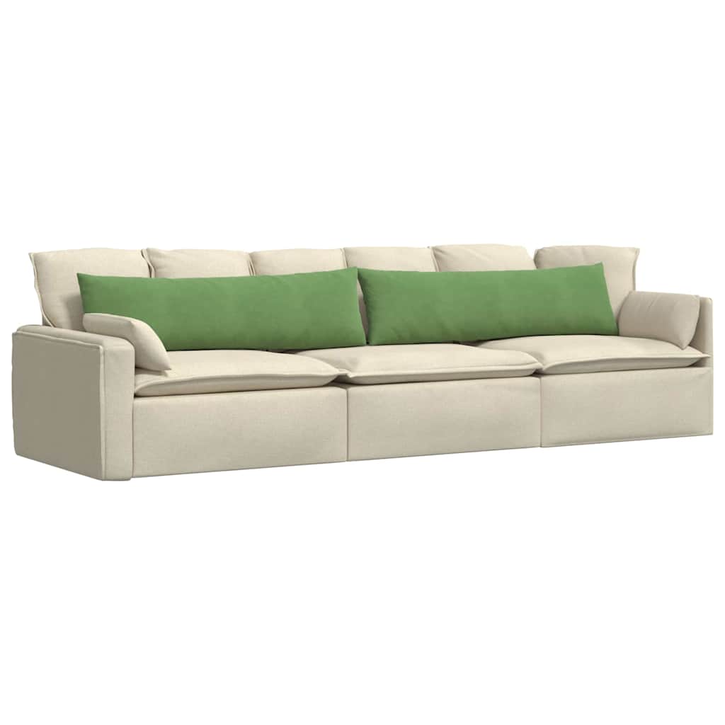 Μαξιλάρι Καναπέ 2 pcs Ανοιχτό πράσινο 145 x 40 εκ. - Pakobazaar