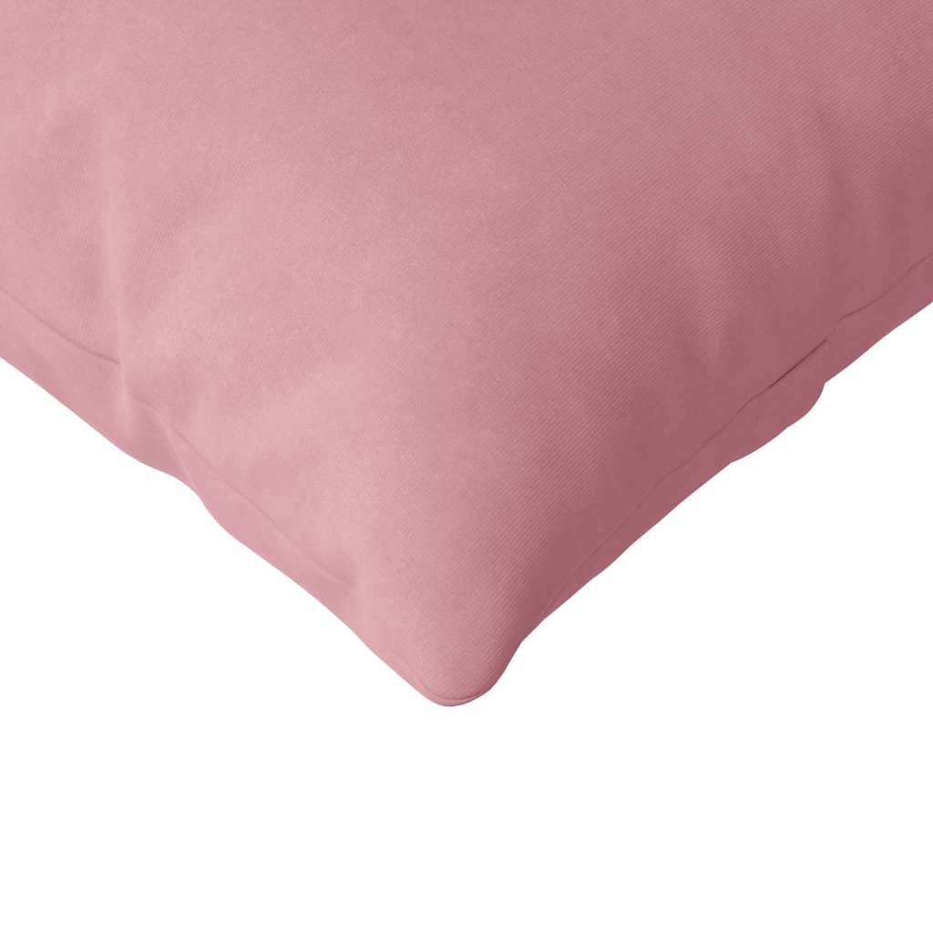 Μαξιλάρι Καναπέ 2 pcs Ροζ 145 x 40 εκ. Υφασμάτινο Κορντουρά