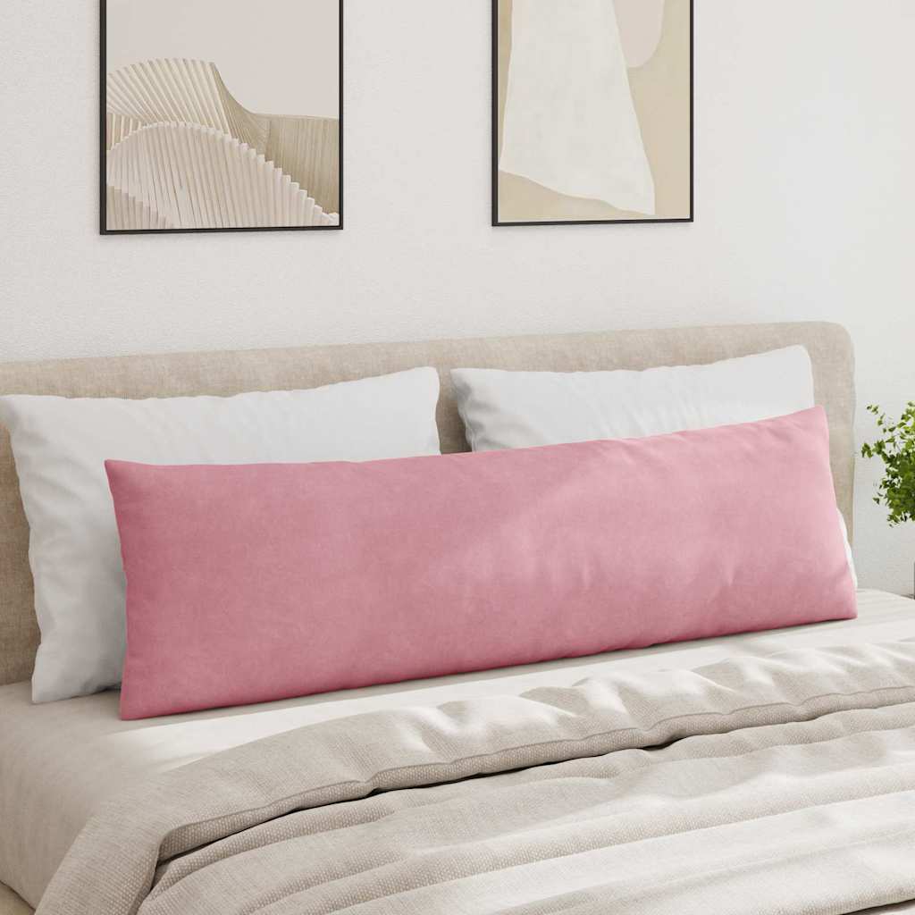 Μαξιλάρι Καναπέ 2 pcs Ροζ 145 x 40 εκ. Υφασμάτινο Κορντουρά