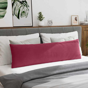 Μαξιλάρι Καναπέ 2 pcs Κόκκινο 145 x 40 εκ. Υφασμάτινο Κορντουρά