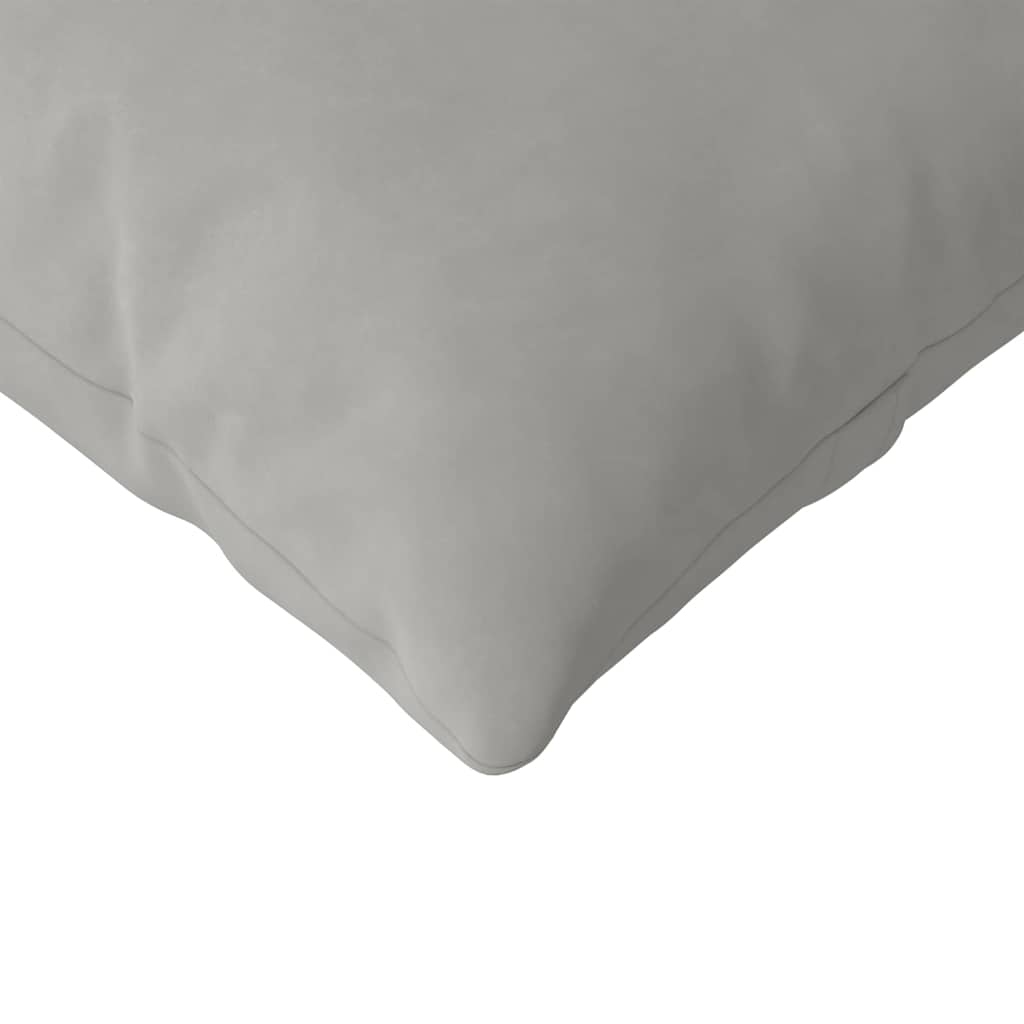 Μαξιλάρι Καναπέ 2 pcs Ανοιχτό γκρι 145 x 40 εκ. ύφασμα