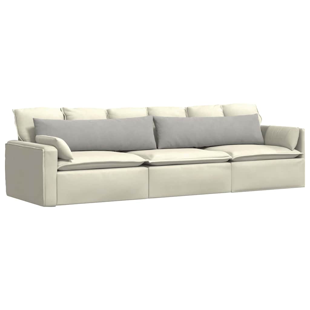 Μαξιλάρι Καναπέ 2 pcs Ανοιχτό γκρι 145 x 40 εκ. ύφασμα