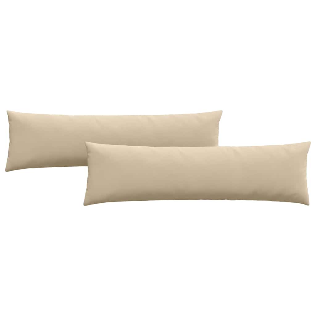 Μαξιλάρι Καναπέ 2 pcs Κρεμ 145 x 40 εκ. ύφασμα