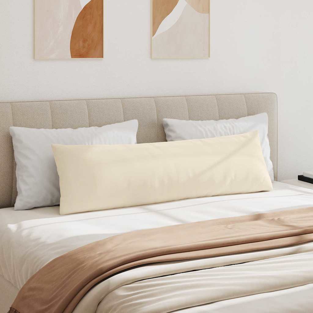 Μαξιλάρι Καναπέ 2 pcs Μπεζ 145 x 40 εκ. ύφασμα