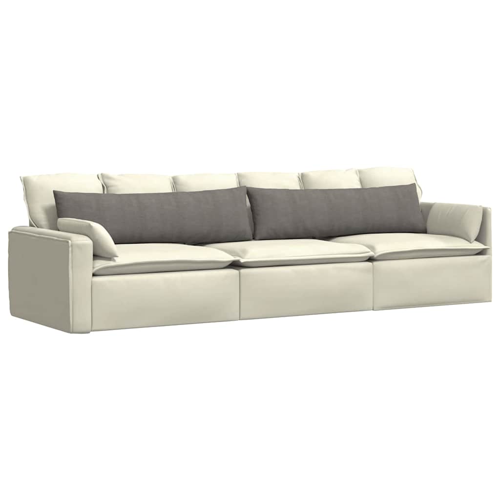 Μαξιλάρι Καναπέ 2 pcs Ανοιχτό γκρι 145 x 40 εκ.