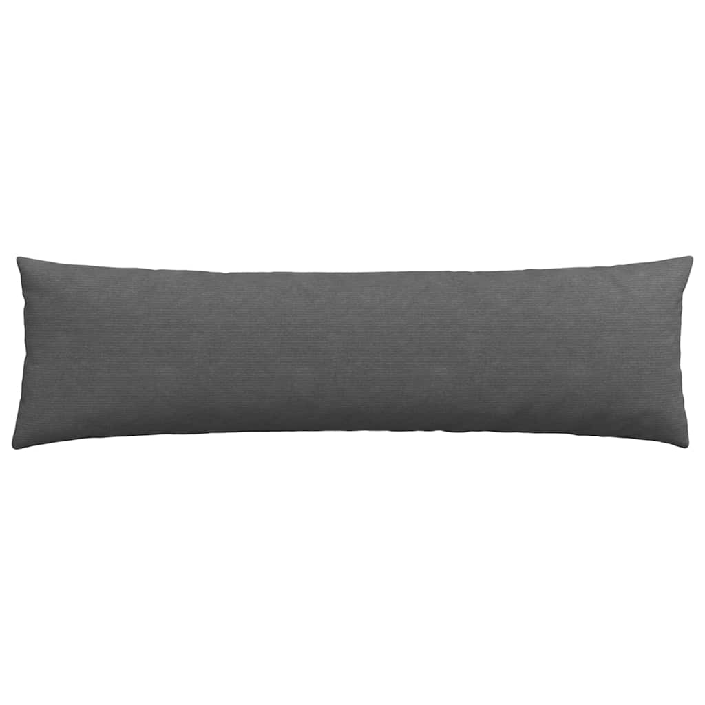 Μαξιλάρι Καναπέ 2 pcs Σκούρο Γκρι 145 x 40 εκ.