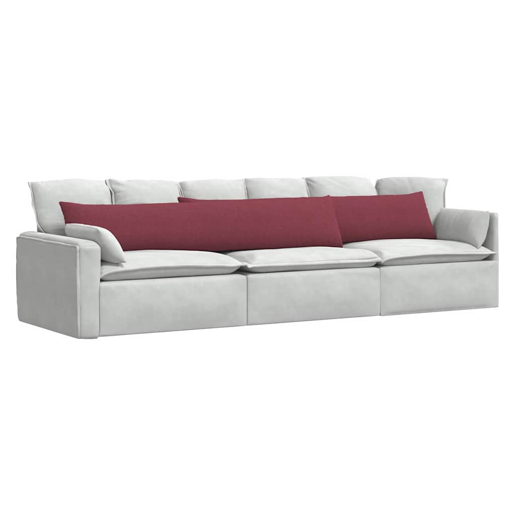 Μαξιλάρι Καναπέ 2 pcs Κόκκινο 200 x 40 εκ. ύφασμα