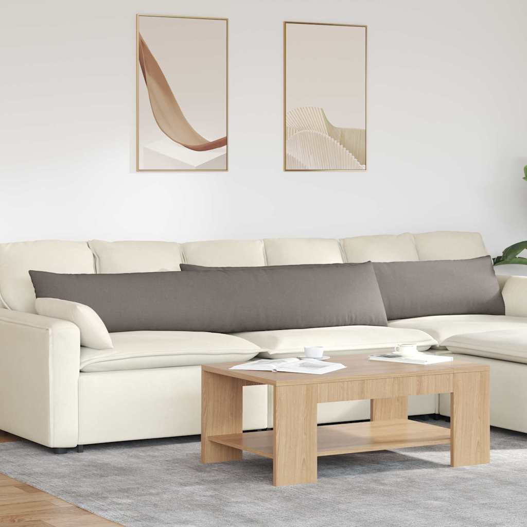 Μαξιλάρι Καναπέ 2 pcs Taupe 200 x 40 εκ. ύφασμα