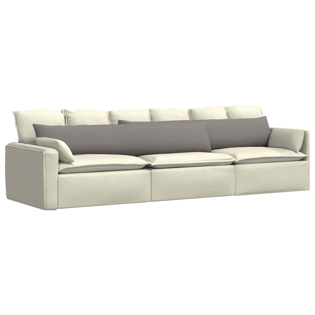Μαξιλάρι Καναπέ 2 pcs Taupe 200 x 40 εκ. ύφασμα