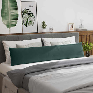 Μαξιλάρι Καναπέ 2 pcs Σκούρο πράσινο 200 x 40 εκ.