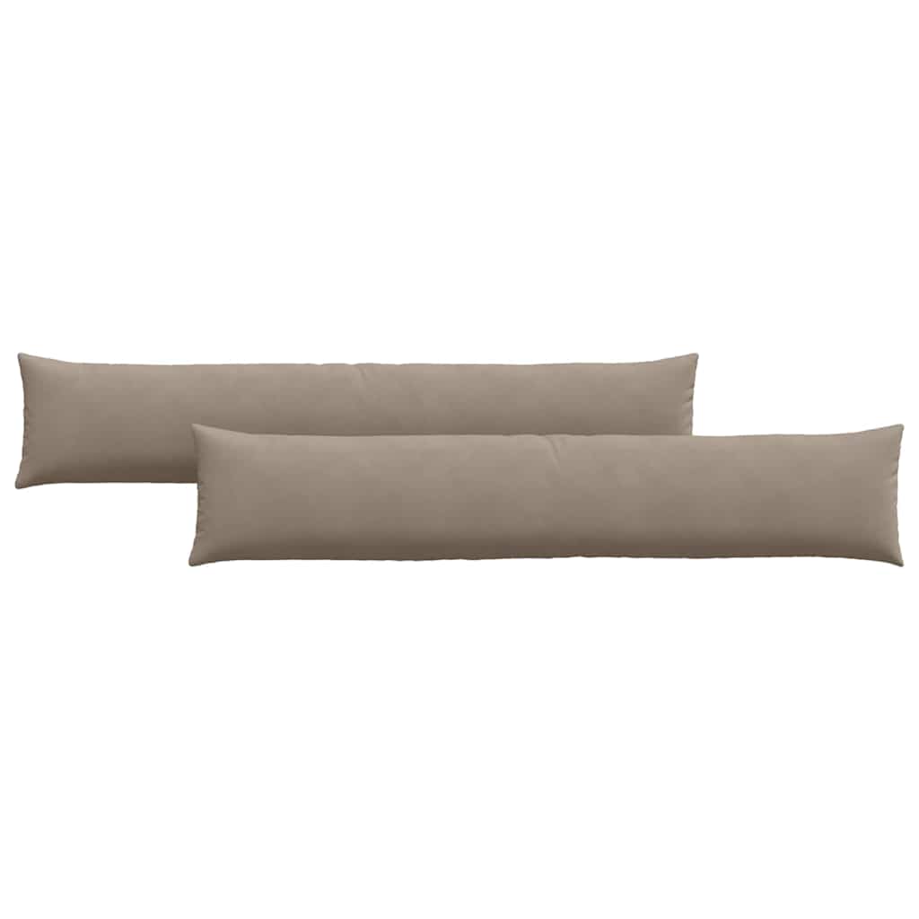 Μαξιλάρι Καναπέ 2 pcs Taupe 200 x 40 εκ. ύφασμα