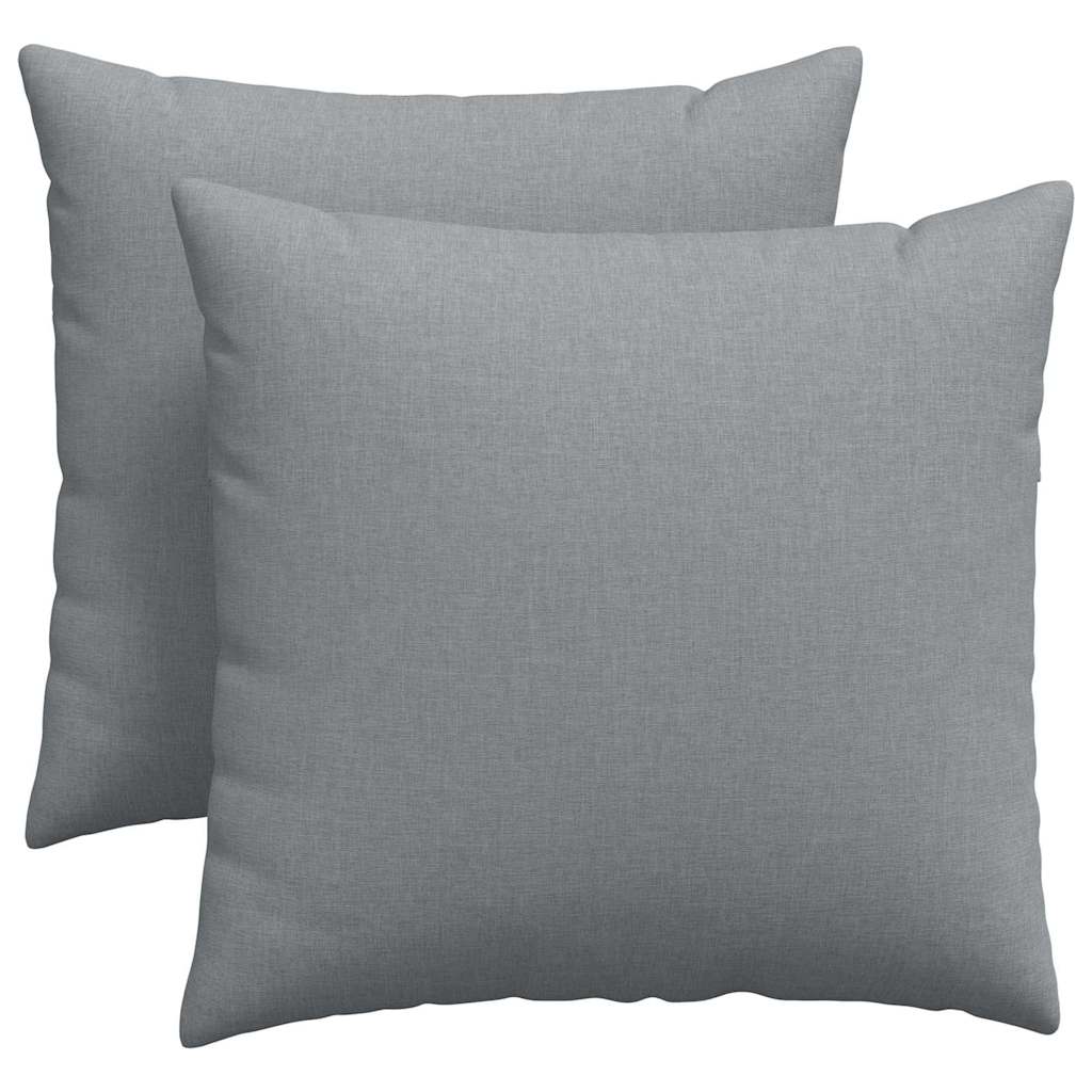 Μαξιλάρι Καναπέ 2 pcs Ανοιχτό γκρι 45 x 45 cm ύφασμα