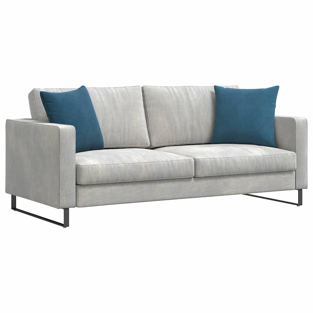 Μαξιλάρι Καναπέ 2 pcs Μπλε 45 x 45 cm Υφασμάτινο Κορντουρά