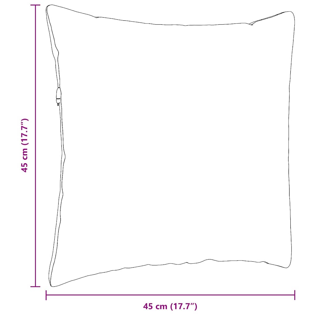 Μαξιλάρι Καναπέ 2 pcs Ανοιχτό Πράσινο 45 x 45 cm