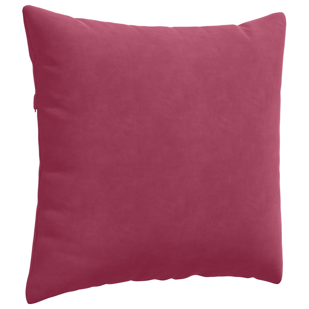 Μαξιλάρι Καναπέ 2 pcs Κόκκινο 45 x 45 cm Υφασμάτινο Κορντουρά