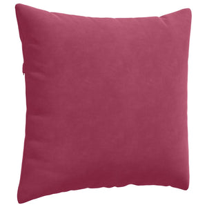 Μαξιλάρι Καναπέ 2 pcs Κόκκινο 45 x 45 cm Υφασμάτινο Κορντουρά