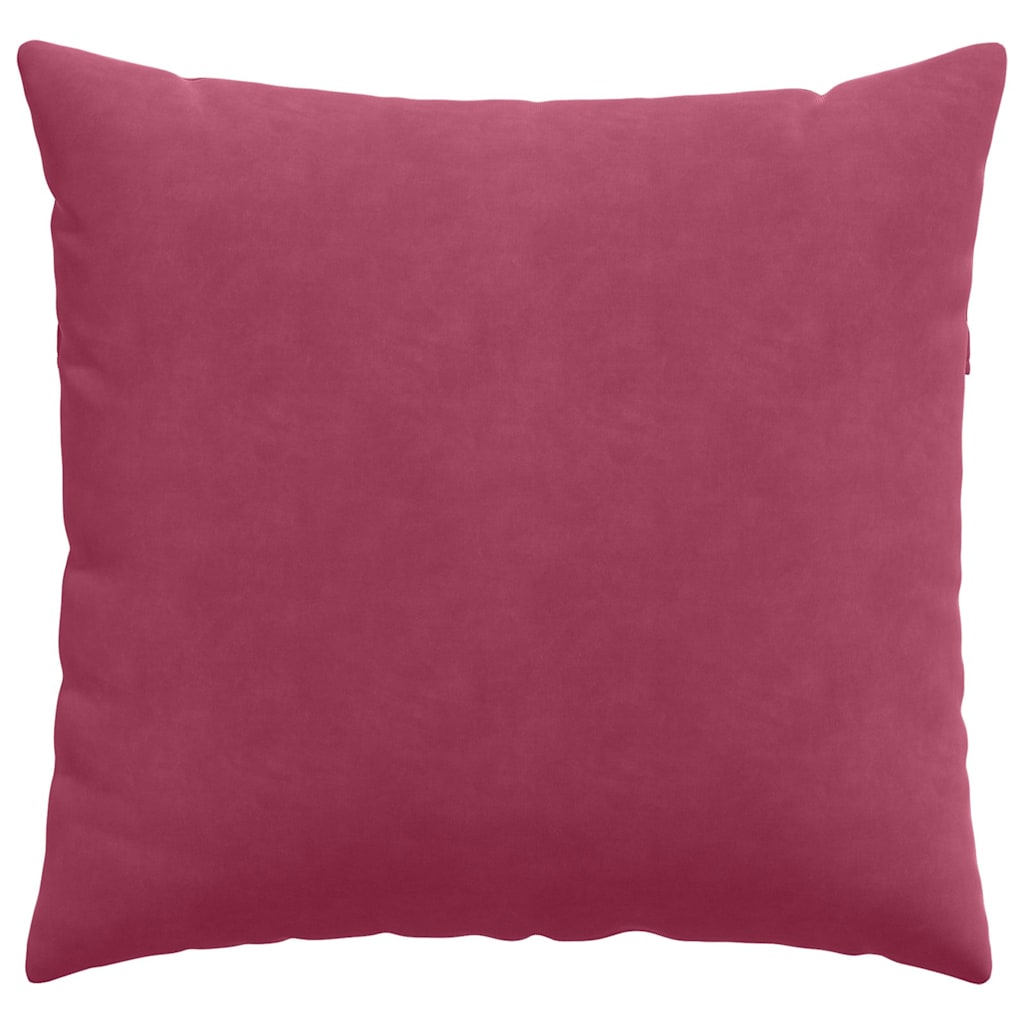 Μαξιλάρι Καναπέ 2 pcs Κόκκινο 45 x 45 cm Υφασμάτινο Κορντουρά