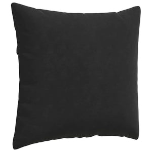 Μαξιλάρι Καναπέ 2 pcs Μαύρο 45 x 45 cm Υφασμάτινο Κορντουρά