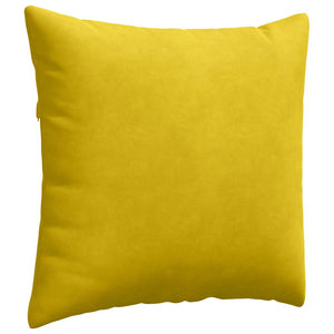 Μαξιλάρι Καναπέ 2 pcs Κίτρινο 45 x 45 cm Υφασμάτινο Κορντουρά
