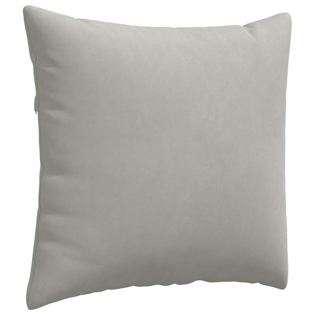 Μαξιλάρι Καναπέ 2 pcs Ανοιχτό γκρι 45 x 45 cm ύφασμα