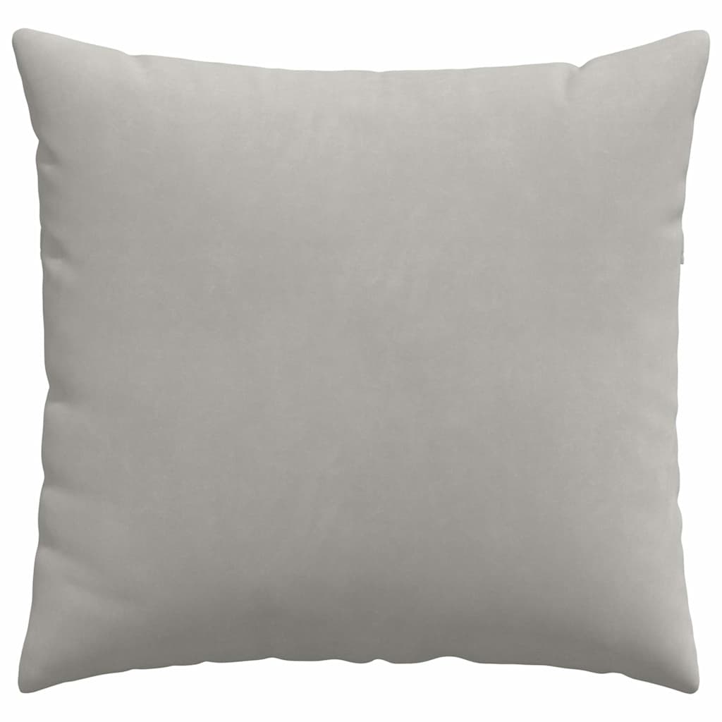 Μαξιλάρι Καναπέ 2 pcs Ανοιχτό γκρι 45 x 45 cm ύφασμα