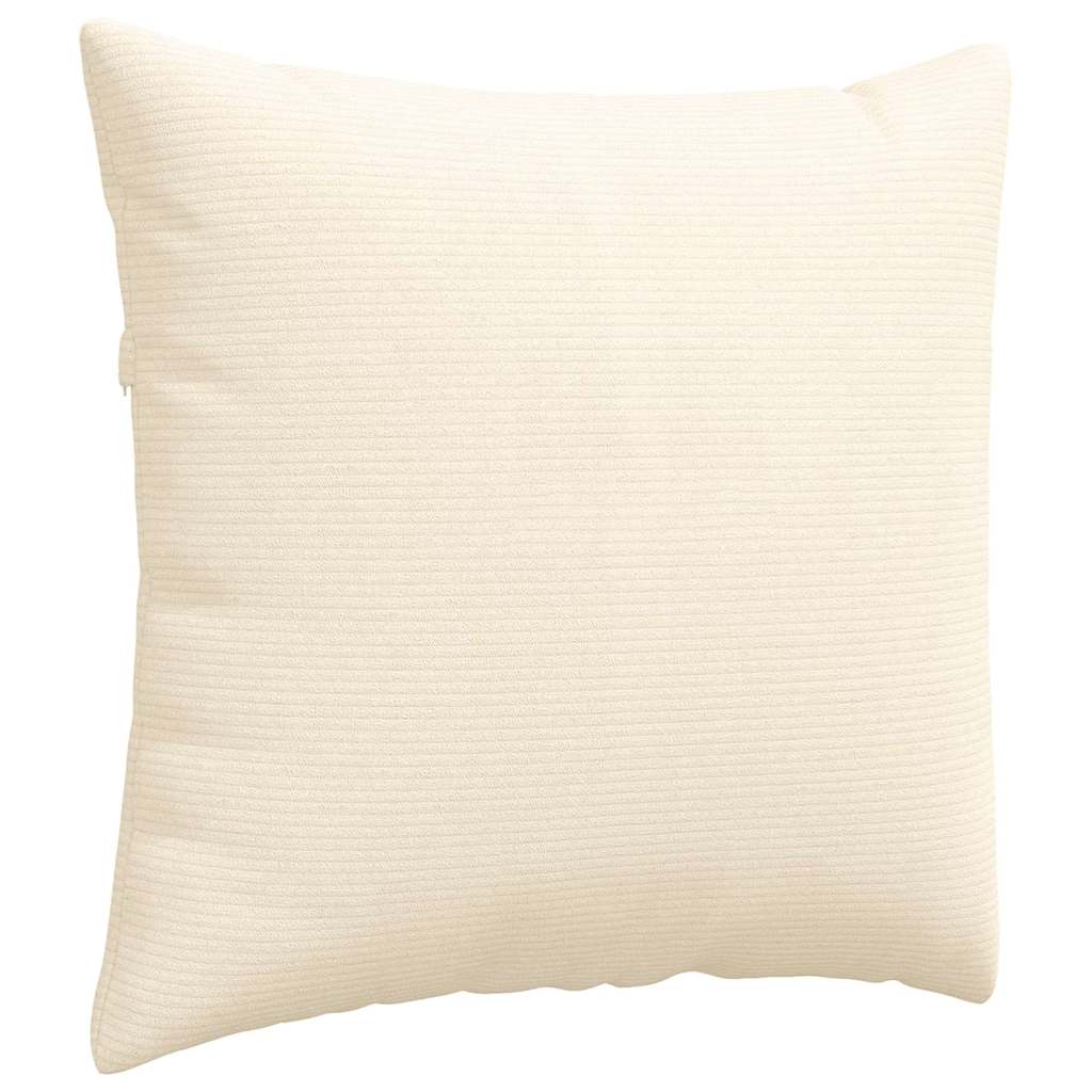 Μαξιλάρι Καναπέ 2 pcs Κρεμ 45 x 45 cm Υφασμάτινο Κορντουρά