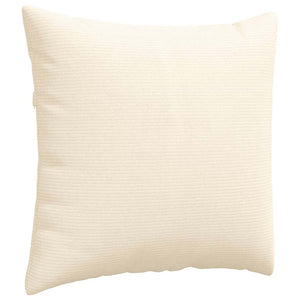 Μαξιλάρι Καναπέ 2 pcs Κρεμ 45 x 45 cm Υφασμάτινο Κορντουρά