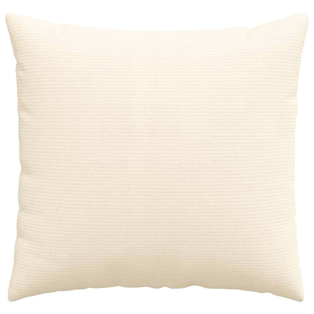 Μαξιλάρι Καναπέ 2 pcs Κρεμ 45 x 45 cm Υφασμάτινο Κορντουρά