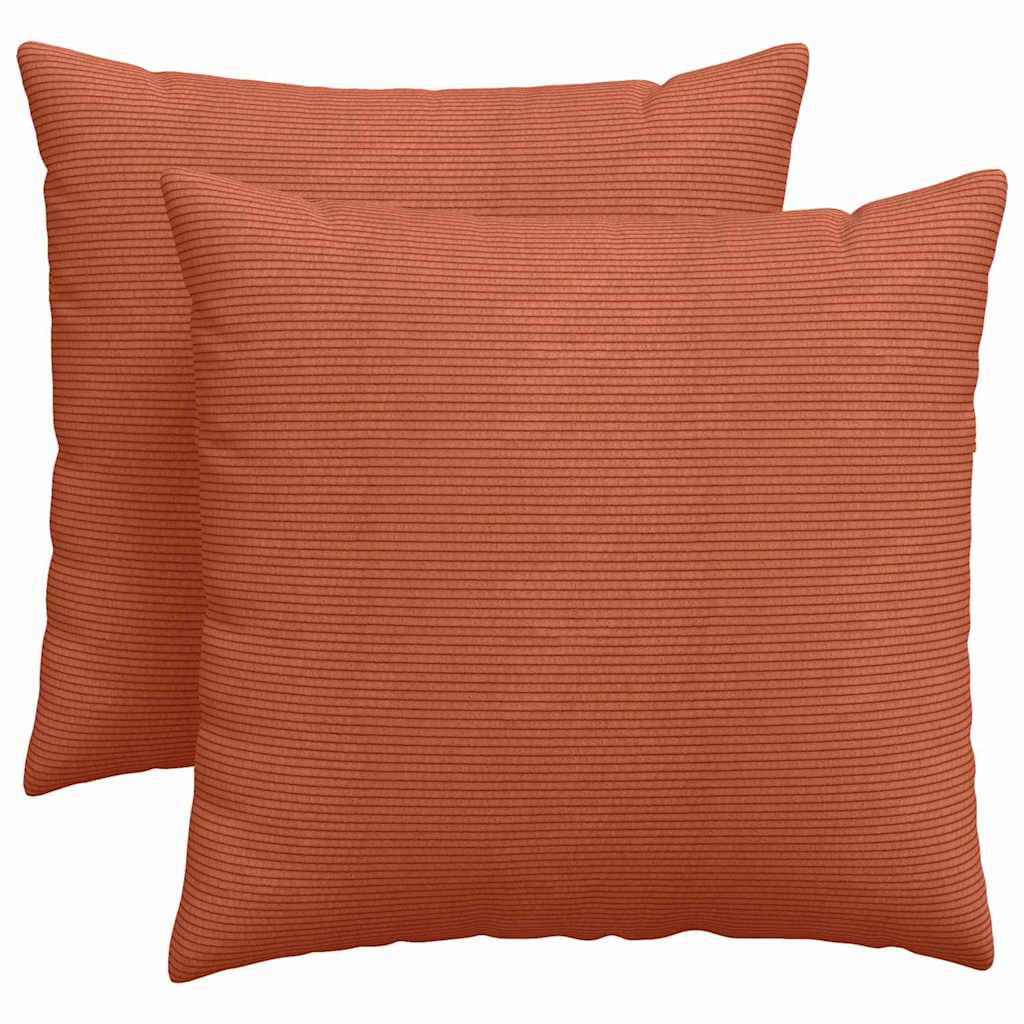Μαξιλάρι Καναπέ 2 pcs Κόκκινο Πορτοκαλί 45 x 45 cm