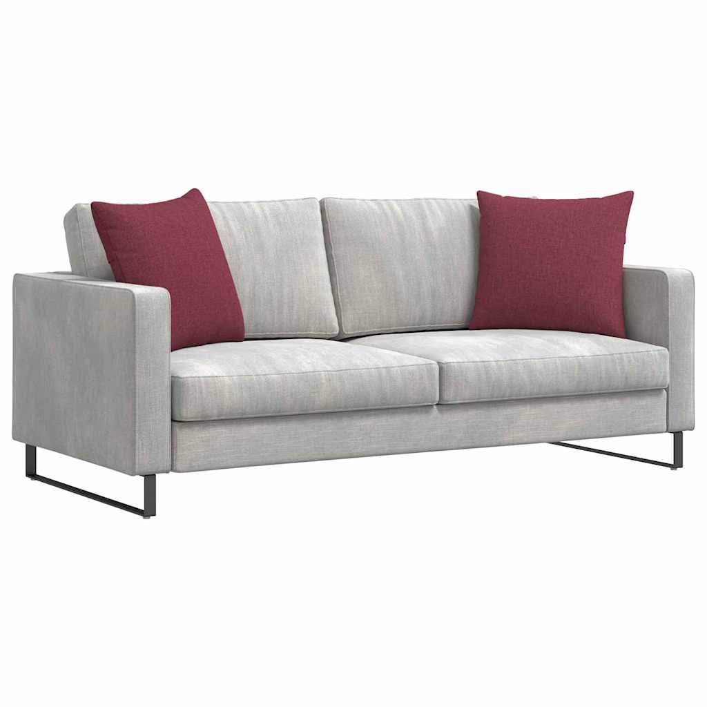 Μαξιλάρι Καναπέ 2 pcs Κόκκινο 50 x 50 cm ύφασμα