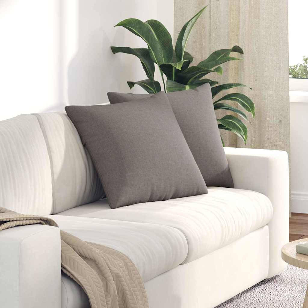 Μαξιλάρι Καναπέ 2 pcs Taupe 50 x 50 cm ύφασμα