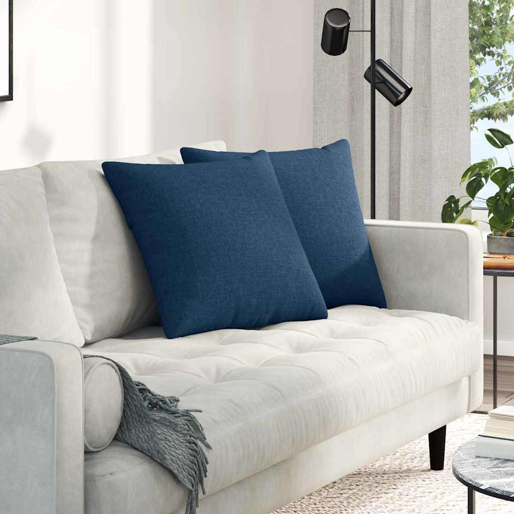 Μαξιλάρι Καναπέ 2 pcs Μπλε 50 x 50 cm ύφασμα