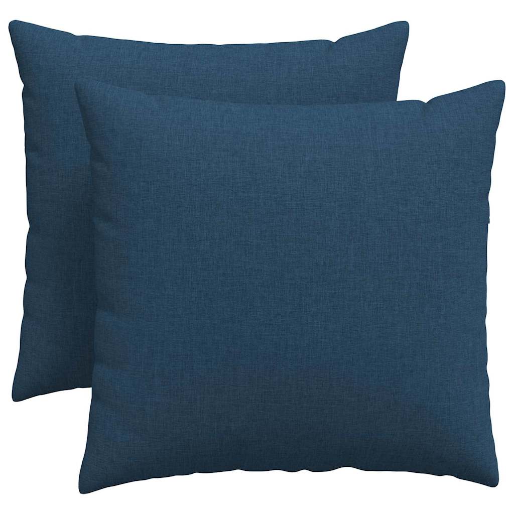 Μαξιλάρι Καναπέ 2 pcs Μπλε 50 x 50 cm ύφασμα