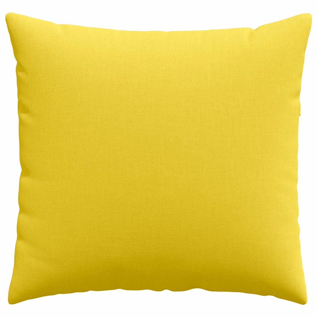 Μαξιλάρι Καναπέ 2 pcs Απαλό Κίτρινο 50 x 50 cm ύφασμα