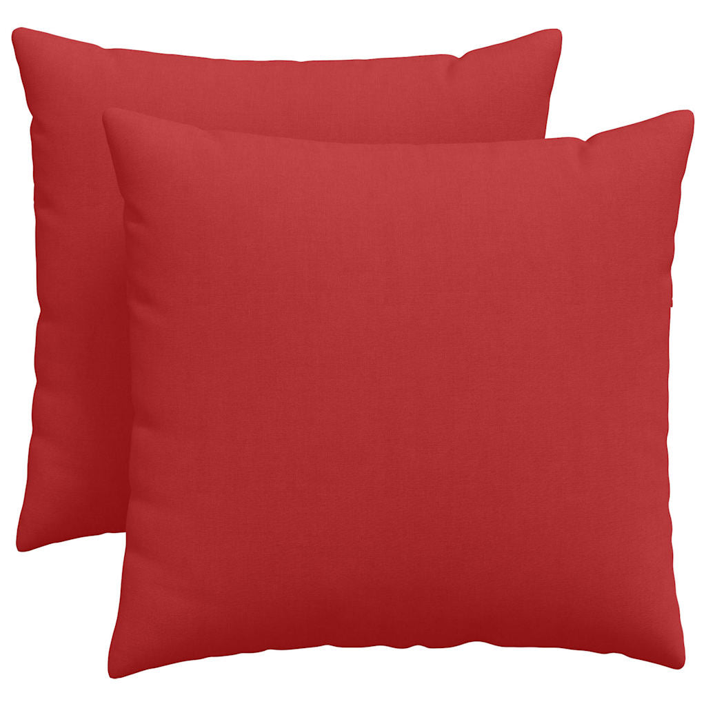 Μαξιλάρι Καναπέ 2 pcs Κόκκινο 50 x 50 cm ύφασμα