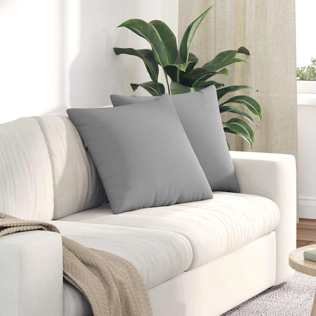 Μαξιλάρι Καναπέ 2 pcs Σκίουρος Γκρί 50 x 50 cm ύφασμα