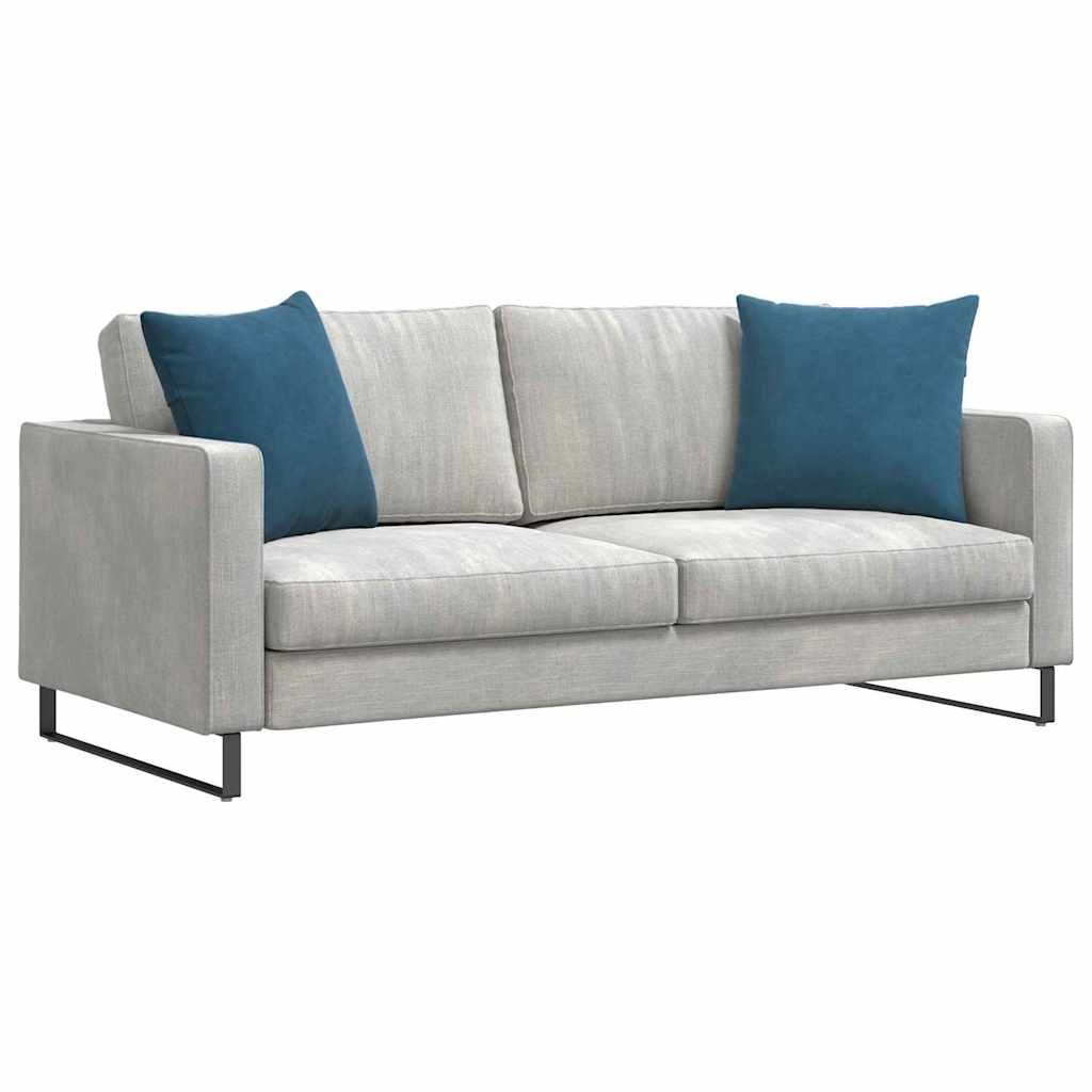 Μαξιλάρι Καναπέ 2 pcs Μπλε 50 x 50 cm Υφασμάτινο Κορντουρά