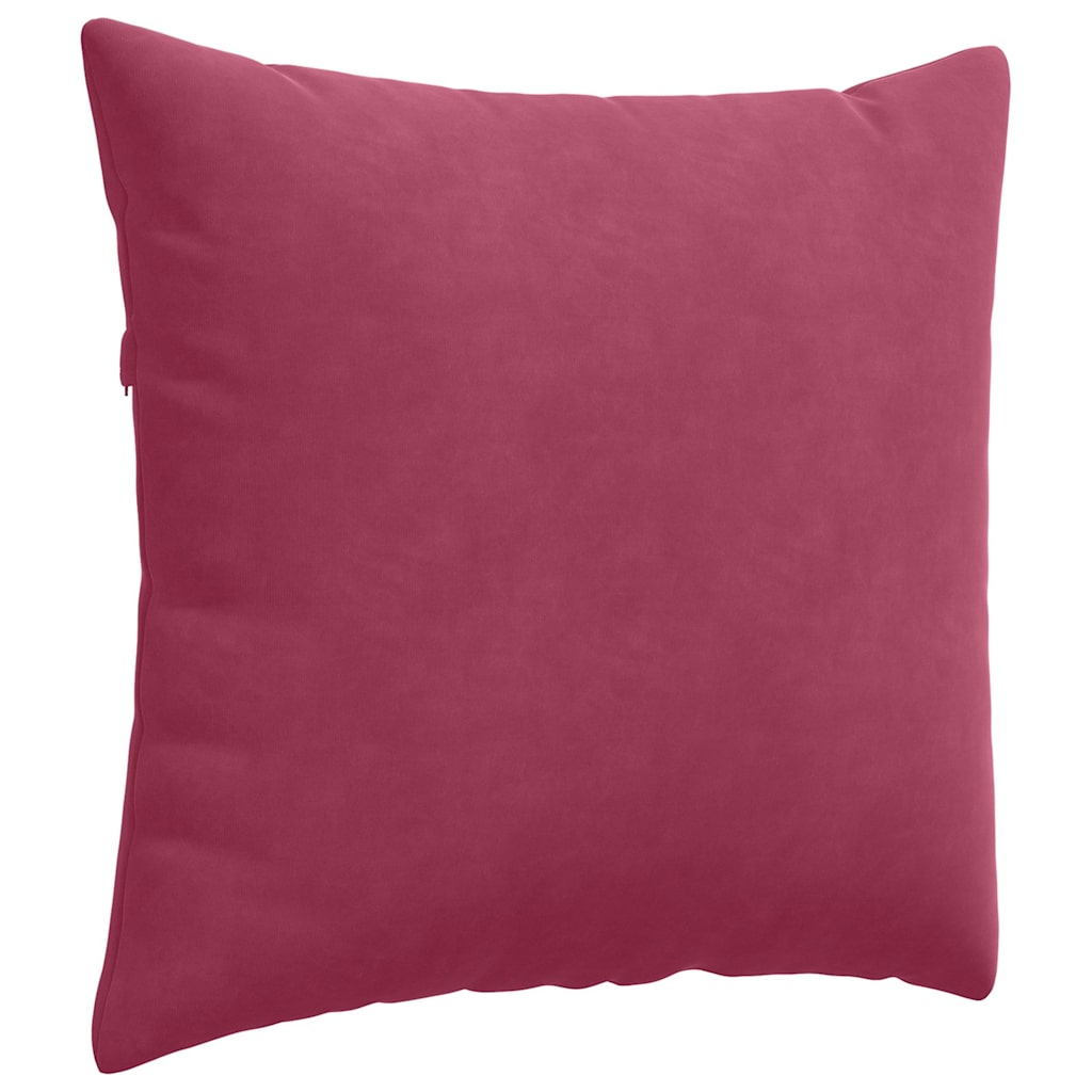 Μαξιλάρι Καναπέ 2 pcs Κόκκινο 50 x 50 cm Υφασμάτινο Κορντουρά
