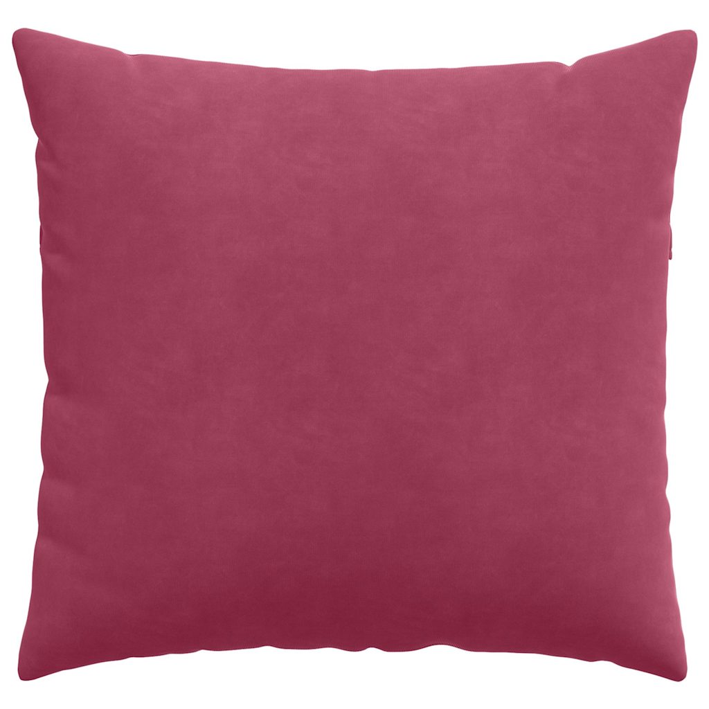 Μαξιλάρι Καναπέ 2 pcs Κόκκινο 50 x 50 cm Υφασμάτινο Κορντουρά