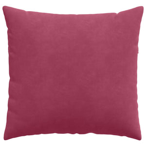 Μαξιλάρι Καναπέ 2 pcs Κόκκινο 50 x 50 cm Υφασμάτινο Κορντουρά