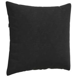 Μαξιλάρι Καναπέ 2 pcs Μαύρο 50 x 50 cm Υφασμάτινο Κορντουρά - Pakobazaar