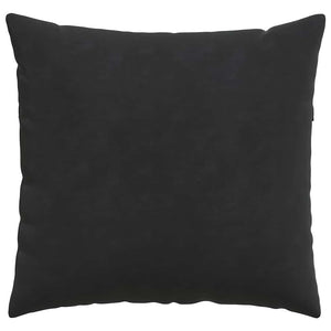 Μαξιλάρι Καναπέ 2 pcs Μαύρο 50 x 50 cm Υφασμάτινο Κορντουρά - Pakobazaar