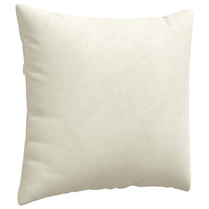 Μαξιλάρι Καναπέ 2 pcs Κρεμ 50 x 50 cm Υφασμάτινο Κορντουρά